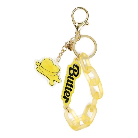 OFFICIAL BTS BUTTER KEYRING - BNIB - Picture 2 of 5